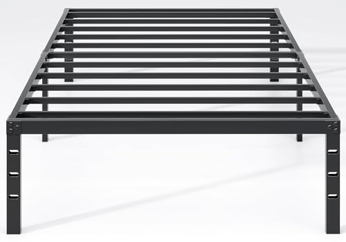 Metal Bed Frame,Twin Size Bed Frame with Storage Space,14 Inch, view 2