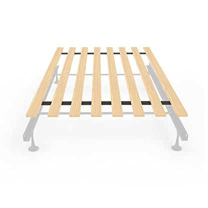 0.68-Inch Heavy Duty Vertical Wooden Bunkie Board/Bed Slats, Twin, Beige
