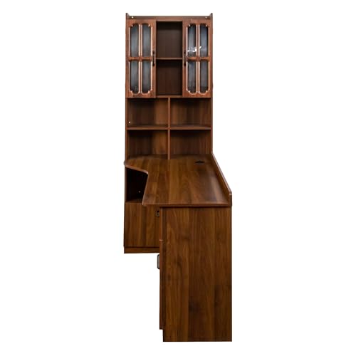 Jmyab L-Shaped Corner Computer Desk for Home Office, view 8