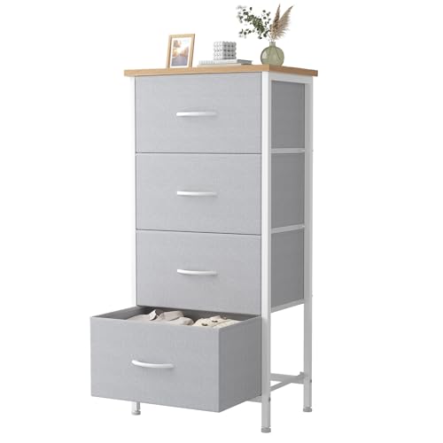 4 Storage Drawer Dresser, Storage Cabinet, Clothes Organizer, view 2