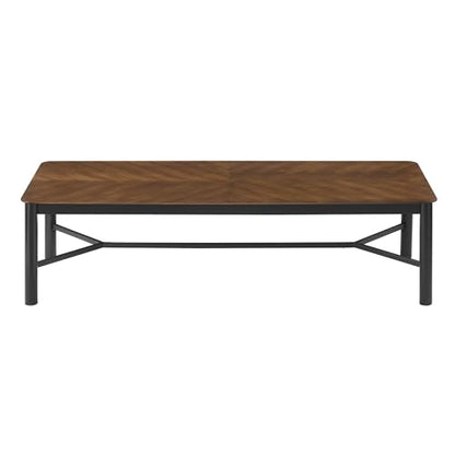 Ashlan 110Inch Dining Table Solid Wood Walnut Finish Modern Kitchen Room Entertaining Home Furniture Quality Stylish Elegant Durable Refined Versatile Contemporary