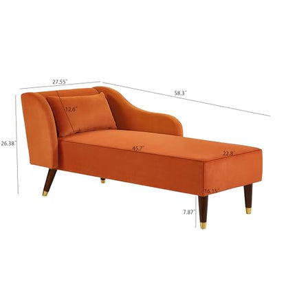 GDFStudio Upholstered Chaise Lounge Chair Indoor, view 3