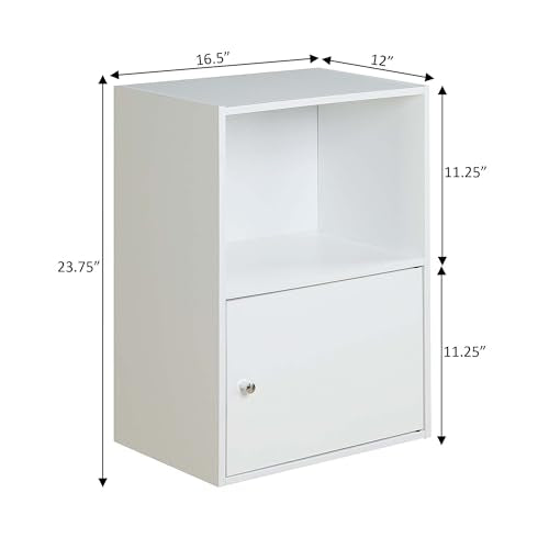 151186W X-Tra Storage 1-Door Cabinet, White
