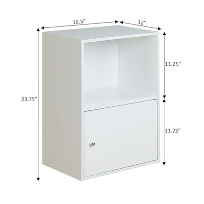 151186W X-Tra Storage 1-Door Cabinet, White