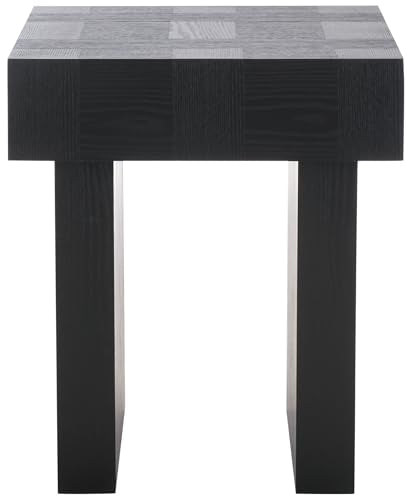 SAFAVIEH Home Collection Famoni Black 2-Leg Square Top End Table, view 2