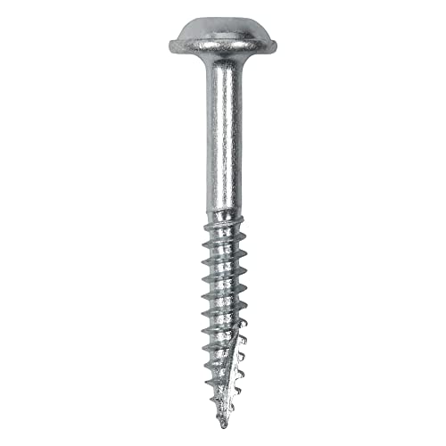 Pocket Hole Screws for Hardwoods, 1 1/4 Inch Long, Pack of 500, Fine Self-Cutting Threaded Square Drive Screws, PH/7X30/500