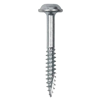 Pocket Hole Screws for Hardwoods, 1 1/4 Inch Long, Pack of 500, Fine Self-Cutting Threaded Square Drive Screws, PH/7X30/500