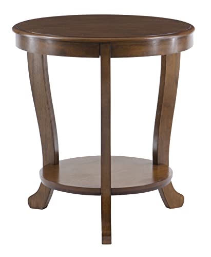 Powell Sabine Hazelnut Modern Classic Side Table
