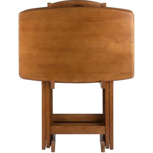 Pemberley Row Solid Wood Teak Snack Table Set Rectangular Oversized, Unassembled, view 6