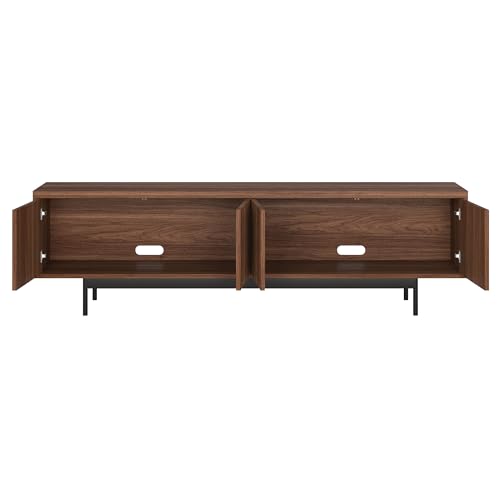 Henn&Hart 70" TV Stand for TVs up to 75", Medium Walnut, view 7
