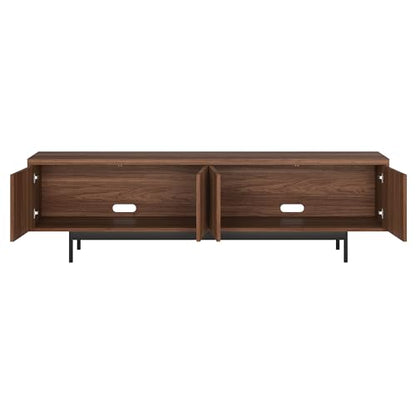 Henn&Hart 70" TV Stand for TVs up to 75", Medium Walnut, view 7