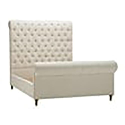 Eden Home Mid-Century Upholstered Tufted Full Bed Frame, Fabric Material, view 2