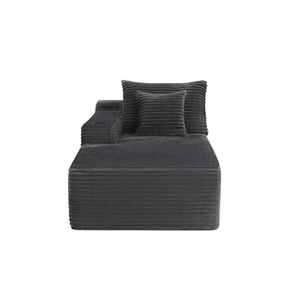 Left Facing Lounge Chaise Single Recliner Daybed Indoor, view 4