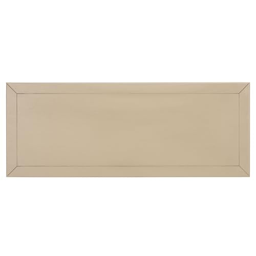 SAFAVIEH Furniture - Samantha 2-Drawer Console Table - Sand - Solid Wood - Classic Storage Design - Ideal for Entryway, Living Room, Hallway, 35.8" W x 13.8" D x 29.5" H (AMH5710J)
