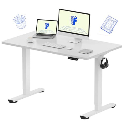 FLEXISPOT EN1 48"x24" One-Piece Standing Desk, White, view 2