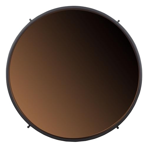Safavieh Home Ruby Modern Rose Gold and Black Tray Top Round Accent Table