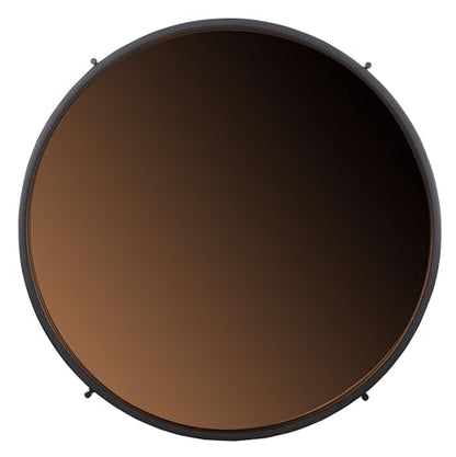 Safavieh Home Ruby Modern Rose Gold and Black Tray Top Round Accent Table