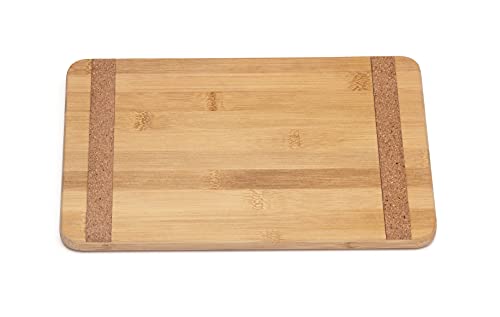 Bamboo Wood Kitchen Cutting and Serving Board with Non-Slip Cork Backing, Medium, view 5