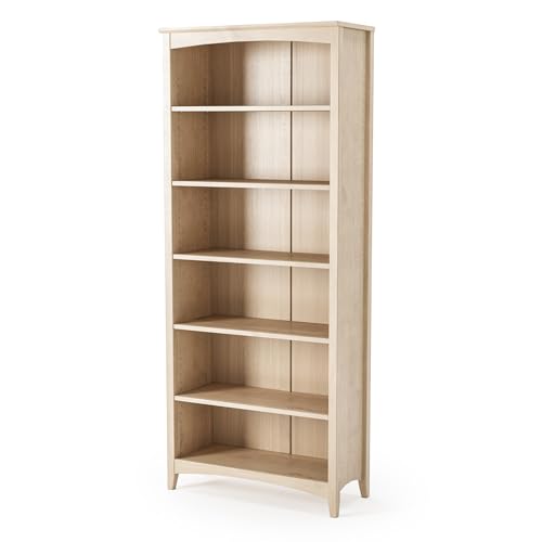 Shaker Style 6 Shelf Bookcase/Solid Wood / 72 inch Tall/Adjustable, view 2