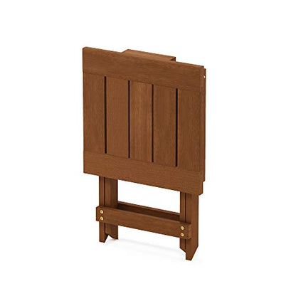 FG18556 Tioman Hardwood Patio Furniture Outdoor Folding Table Small, Natural