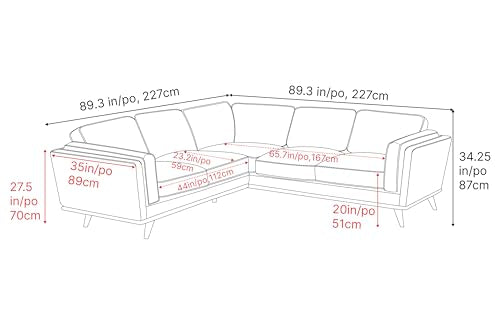 Valencia Artisan Full Leather Sofa - Pure Full Italian Nappa Leather Couch, Solid Wood Accent, Ultimate Comfort (Cognac, L-Shape Sectional)