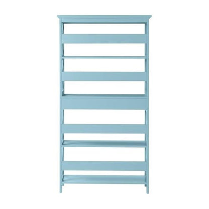 Oxford 5 Tier Bookcase with Drawer, Sea Foam