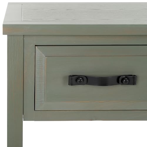 Safavieh Home Collection Aiden Ash Grey 3-Drawer Bottom Shelf Console Table