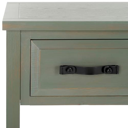 Safavieh Home Collection Aiden Ash Grey 3-Drawer Bottom Shelf Console Table