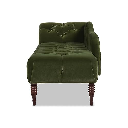 Jennifer Taylor Samuel Tufted Chaise Lounge (Olive Green Performance Velvet), view 5