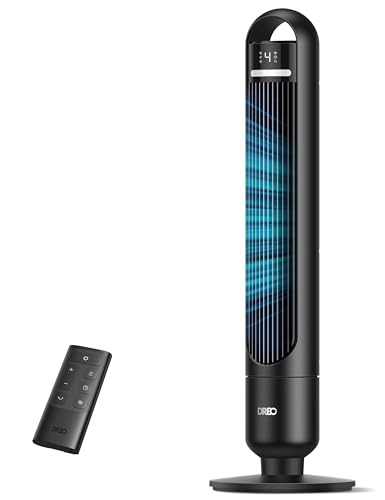 DREO Tower Fan for Bedroom, 26ft/s Velocity, 90° Oscillating, 8H Timer, view 2