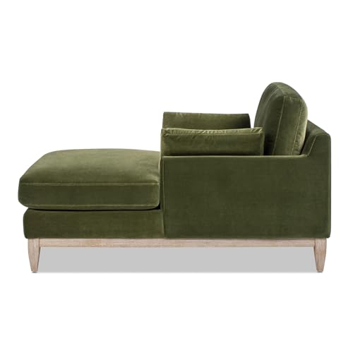 Jennifer Taylor Home Pasadena Modern Farmhouse Chaise Lounge Chair, Olive Green, view 5