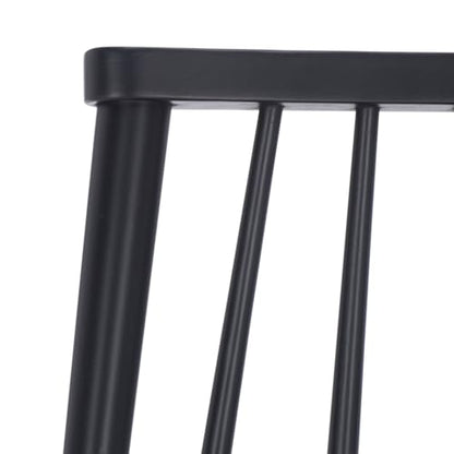 SAFAVIEH Home Collection - Analin Black Dining Chair, Set of 2, Mid-Century Solid Wood Spindle Back Chairs (DCH3302D-SET2)