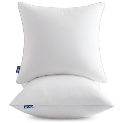 18x18 Inch Pillow Inserts Pack of 2 with 100% Cotton Cover, view 2