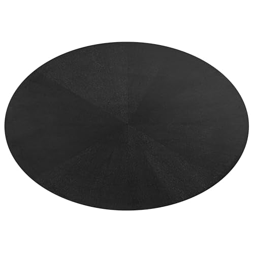 Crossroads 63Inch Oval Dining Table Solid Wood Black Finish Modern Kitchen Room Entertaining Home Furniture Quality Stylish Elegant Durable Refined Versatile