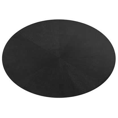 Crossroads 63Inch Oval Dining Table Solid Wood Black Finish Modern Kitchen Room Entertaining Home Furniture Quality Stylish Elegant Durable Refined Versatile