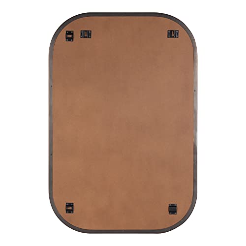 Rollo Midcentury Rounded Rectangle Mirror; 20 x 30; Bronze; Modern Metal Framed Mirror