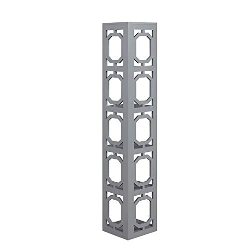 Omega 5 Tier Corner Bookcase, Gray