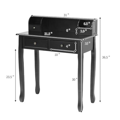 Writing Desk with 4 Drawers, view 4