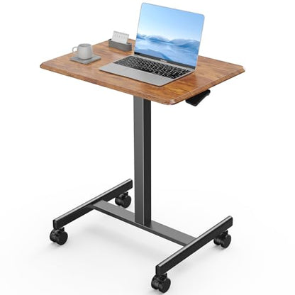 Mobile Rolling Desk with Wheels Adjustable Height, view 2