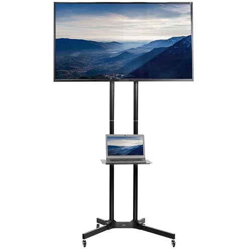 VIVO Tall TV Cart for 32 to 83 inch Screens up to 110 lbs, view 2