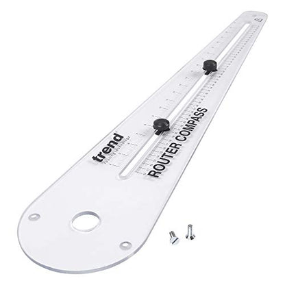 Router Compass for Precise Circle and Arc Cutting, R/COMPASS/A
