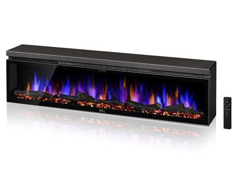 FLAMEBAR Freestanding Electric Fireplace, 40 Inch Wide, Modern Design, view 2