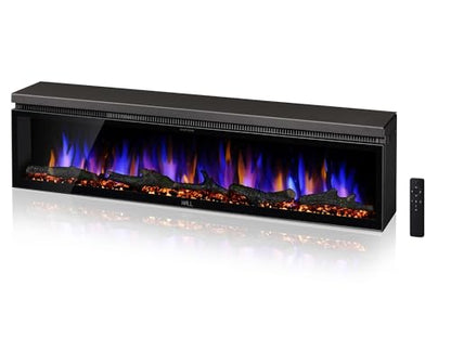 FLAMEBAR Freestanding Electric Fireplace, 40 Inch Wide, Modern Design, view 2