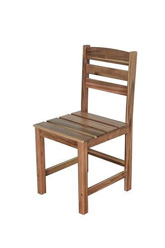 RUNNA 6 Piece Patio Dining Set, Acacia Wood, Indoor and Outdoor Furniture Sets for Backyard, Porch, Lawn, and Garden (Natural Wood@096)