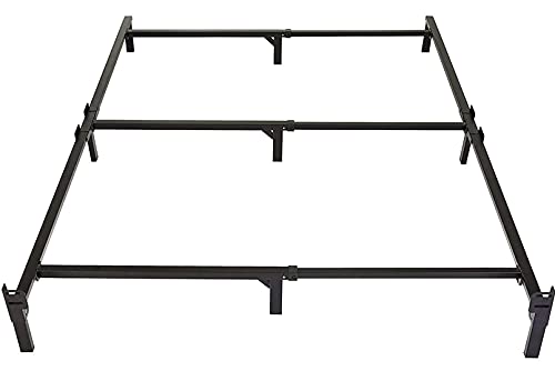 Metal Bed Frame, 9-Leg Support Base for Box Spring and Mattress, view 2