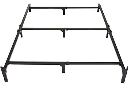Metal Bed Frame, 9-Leg Support Base for Box Spring and Mattress, view 2