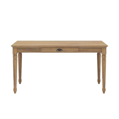 60" Writing Desk with Storage Drawer, Extra Long Rustic Farmhouse Table, view 7