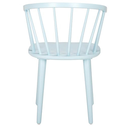 SAFAVIEH Furniture - Blanchard Side Chair Set of 2 - Pale Blue - Solid Wood - Modern Clean-Line Design - Ideal for Dining Room, Kitchen, Living Room, 17.9" Seat Height (AMH8512G-SET2)