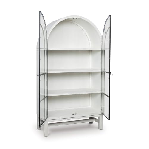 Signature Design by Ashley Basinger Display Cabinet, White Farmhouse, view 2