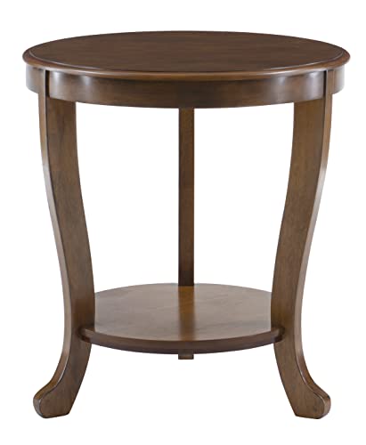 Powell Sabine Hazelnut Modern Classic Side Table